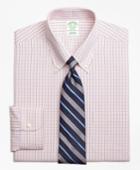 Brooks Brothers Men's Extra Slim Fit Slim-fit Dress Shirt, Non-iron Micro-tattersall