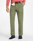 Brooks Brothers Garment-dyed Brushed Cotton Twill Pants