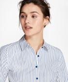 Brooks Brothers Striped Cotton Dobby Fitted Shirt