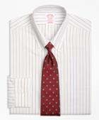 Brooks Brothers Non-iron Madison Fit Triple Twin Stripe Dress Shirt