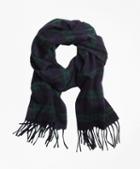 Brooks Brothers Cashmere Black Watch Scarf