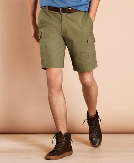 Brooks Brothers Cotton Ripstop Cargo Shorts