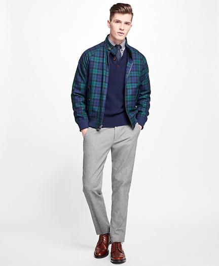 Brooks Brothers Black Watch Zip-front Jacket