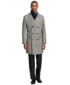 Brooks Brothers Men's Double-breasted Tic Topcoat