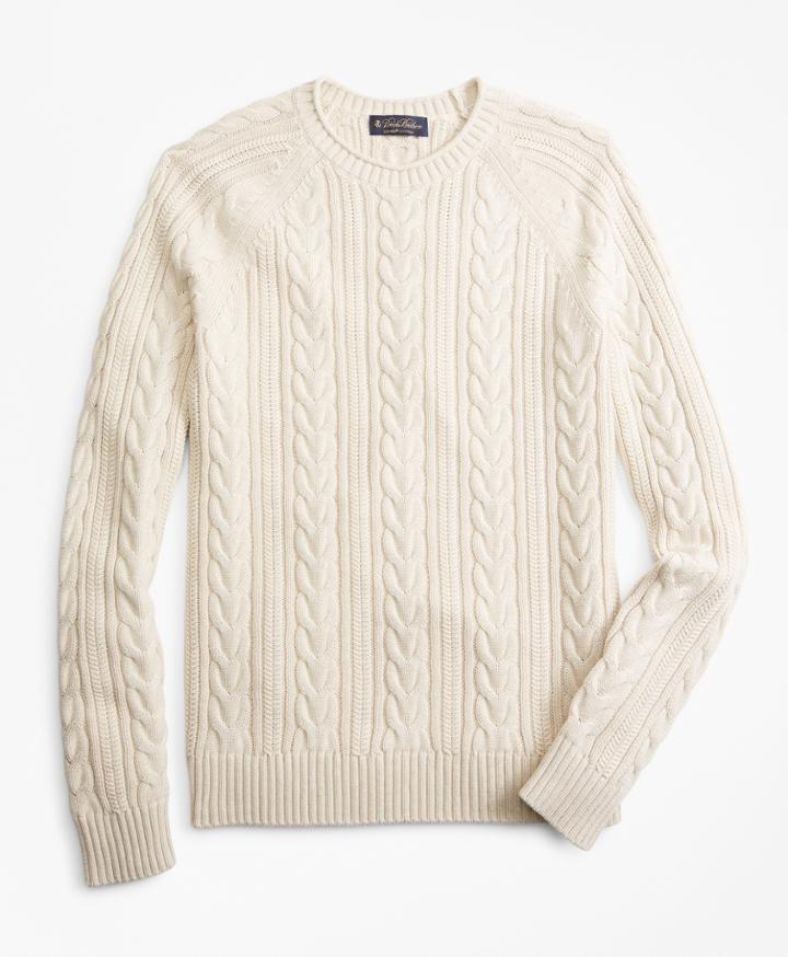 Brooks Brothers Men's Fisherman Rollneck Sweater