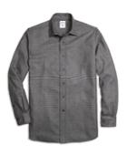 Brooks Brothers Men's Regent Fit Saxxon Wool Glen Plaid Sport Shirt