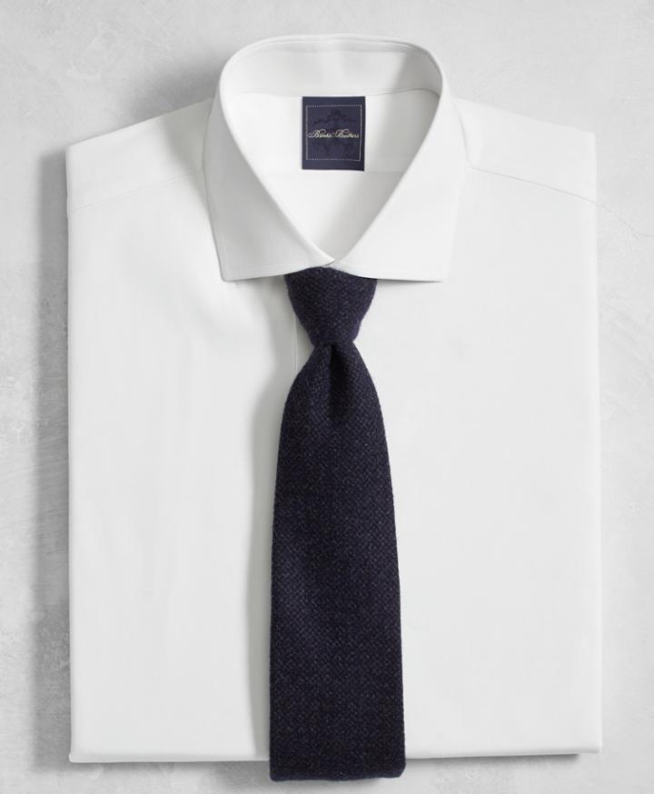 Brooks Brothers Men's Golden Fleece Slim Fit English Collar White Dress Shirt