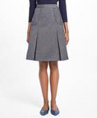Brooks Brothers Petite Tropical Wool A-line Skirt