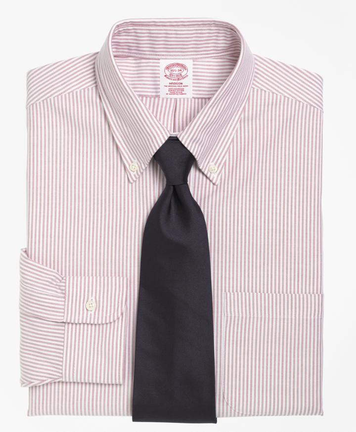 Brooks Brothers Men's Regular Fit Classic-fit Dress Shirt, Stripe