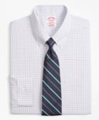 Brooks Brothers Men's Regular Fit Classic-fit Dress Shirt, Non-iron Triple Overcheck