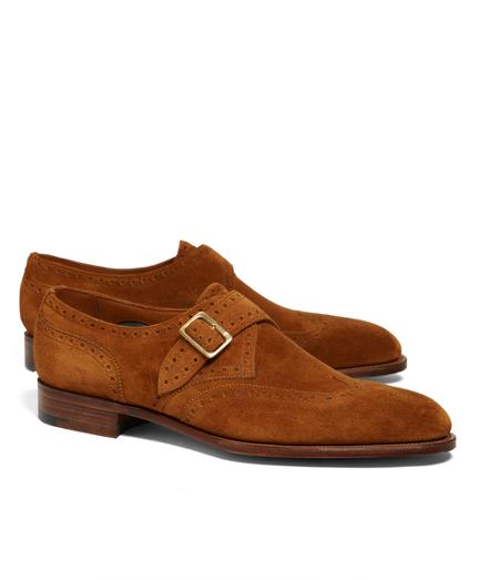 Brooks Brothers Edward Green Hove Suede Wingtip Monks