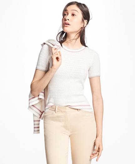 Brooks Brothers Metallic Stripe-tip Supima Cotton Shell