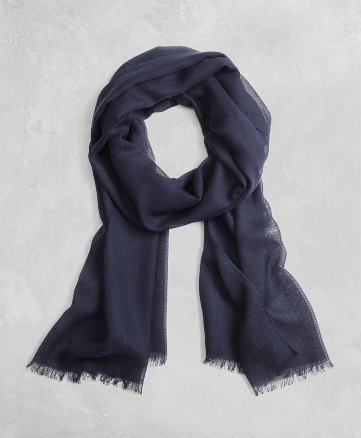 Brooks Brothers Men's Golden Fleece Cashmere Silk Scarf