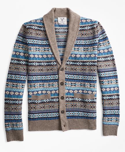 Brooks Brothers Limited Edition Braemar Fair Isle Cardigan