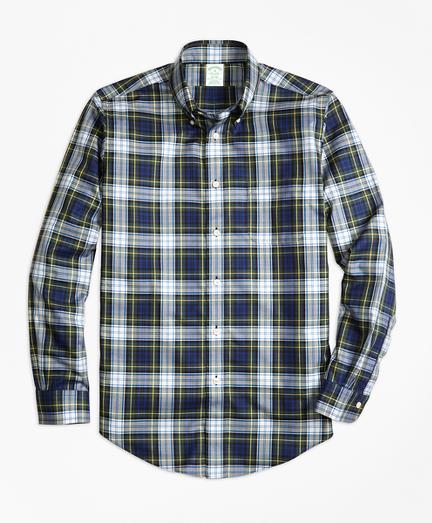 Brooks Brothers Non-iron Milano Fit Dress Gordon Tartan Sport Shirt