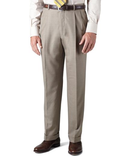 Brooks Brothers Country Club Saxxon Wool Madison Fit Pleat-front Trousers