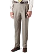Brooks Brothers Country Club Saxxon Wool Madison Fit Pleat-front Trousers