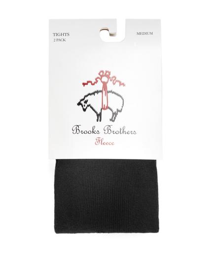 Brooks Brothers Black Solid Two Pack Tights