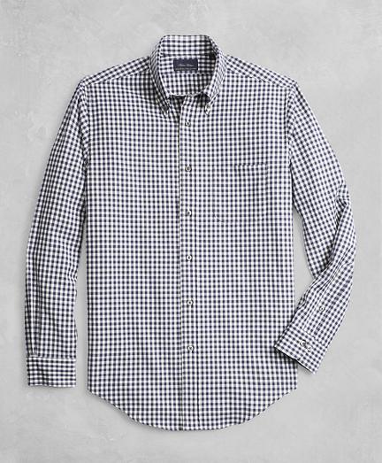 Brooks Brothers Golden Fleece Brookstech Regent Fit Gingham Sport Shirt