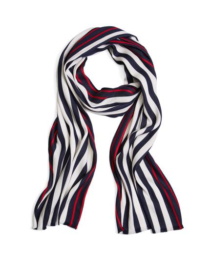 Brooks Brothers Bold Stripe Cotton Scarf