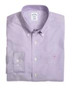 Brooks Brothers Supima Cotton Non-iron Slim Fit Brookscool Solid Oxford Sport Shirt
