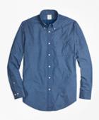 Brooks Brothers Milano Fit Indigo Diamond Print Sport Shirt