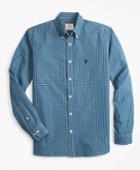 Brooks Brothers Men's Plaid Cotton Broadcloth Sport Shirt