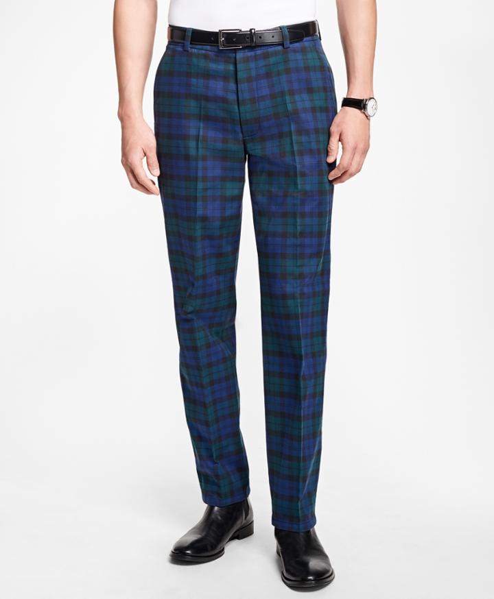 Brooks Brothers Men's Clark Fit Black Watch Chinos