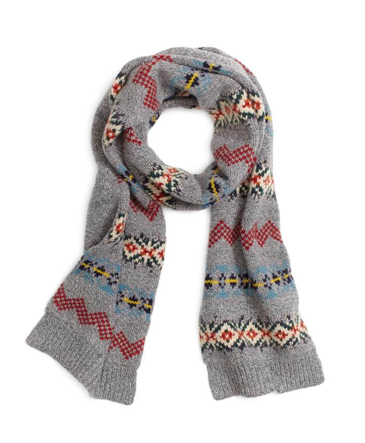 Brooks Brothers Men's Fair Isle Scarf