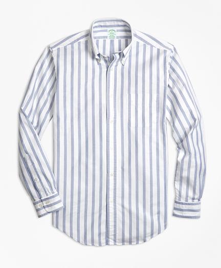 Brooks Brothers Milano Fit Oxford Bb#1 Stripe Sport Shirt