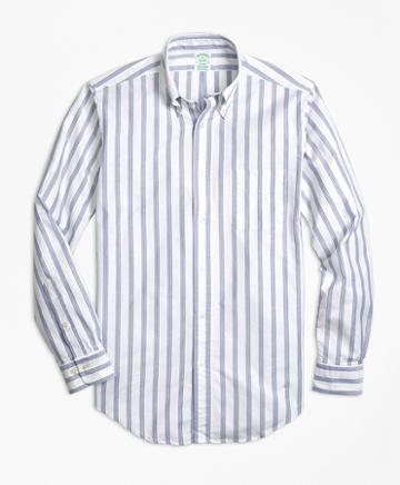 Brooks Brothers Milano Fit Oxford Bb#1 Stripe Sport Shirt