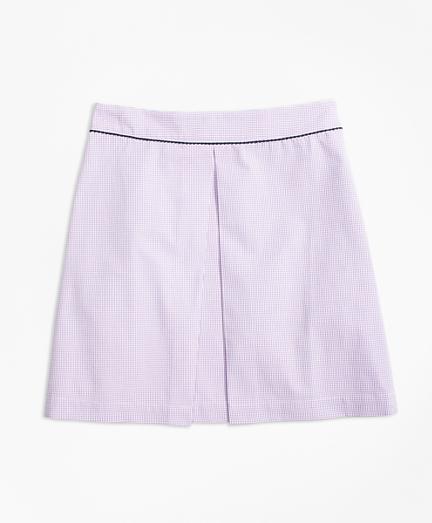 Brooks Brothers Seersucker Box Pleat Skirt