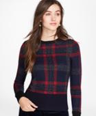 Brooks Brothers Women's Tartan Merino Wool-blend Sweater