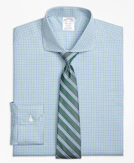 Brooks Brothers Non-iron Regent Fit Micro Framed Gingham Dress Shirt