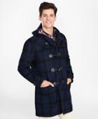 Brooks Brothers Double-faced Wool-blend Plaid Duffle Coat