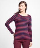 Brooks Brothers Women's Stripe Jersey-knit Top