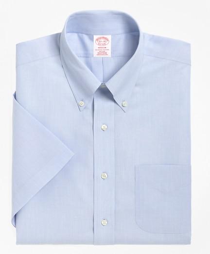 Brooks Brothers Madison Classic-fit Dress Shirt, Non-iron Short-sleeve