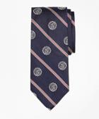Brooks Brothers Micro-bb#1 Stripe With Crest Tie