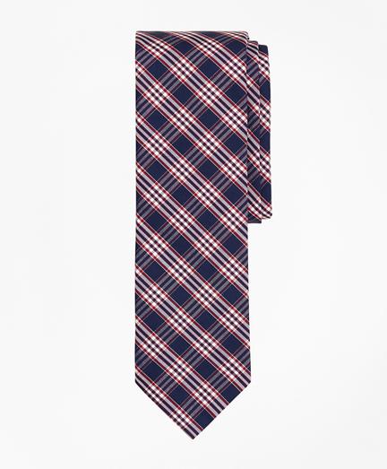 Brooks Brothers Check Cotton Slim Tie