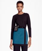 Brooks Brothers Color-block Ponte Knit Tunic