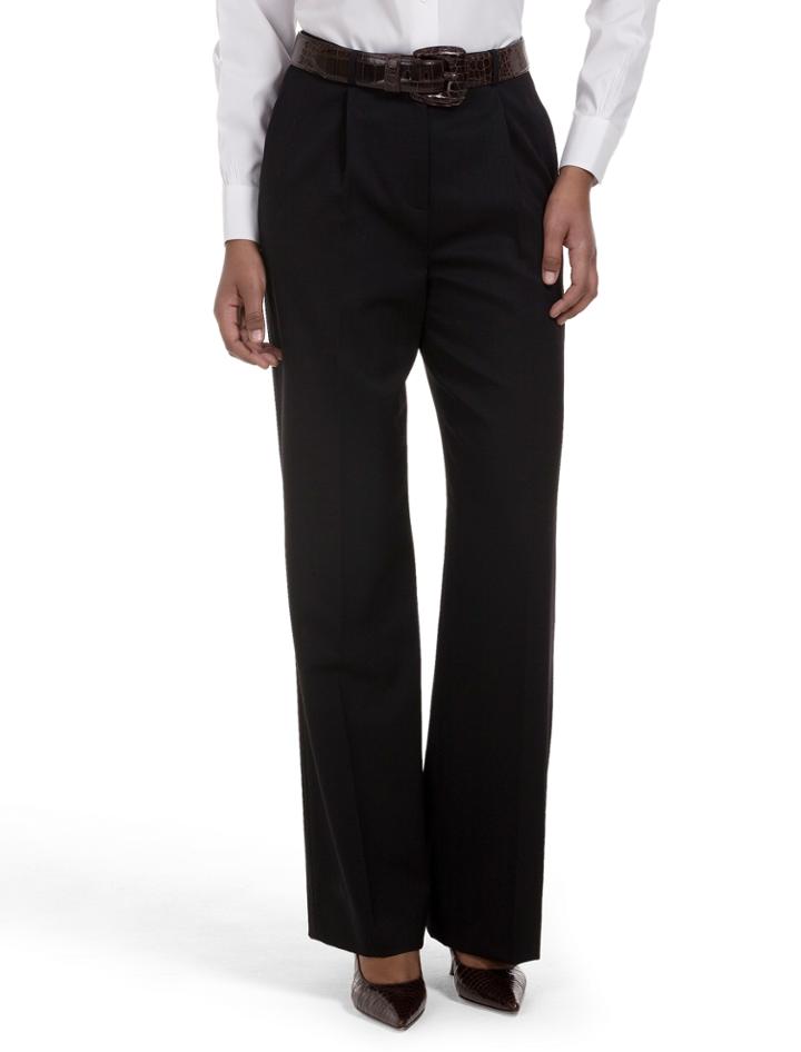 Brooks Brothers Women's Pleat-front Caroline Fit Gabardine Dress Trousers