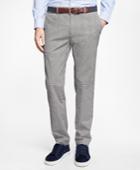Brooks Brothers Men's Slim-fit Glen Plaid Stretch Chinos