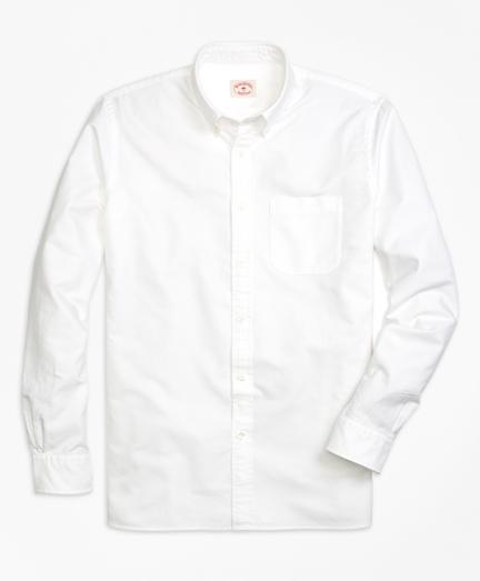 Brooks Brothers Solid Oxford Sport Shirt