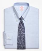 Brooks Brothers Men's Brookscool Regular Fit Classic-fit Dress Shirt, Non-iron Ground Micro-check