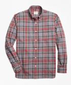 Brooks Brothers Stewart Tartan Cotton Flannel Sport Shirt