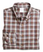 Brooks Brothers Men's Non-iron Slim Fit Plaid Sport Shirt