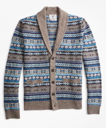 Brooks Brothers Men's Limited Edition Braemar Fair Isle Cardigan