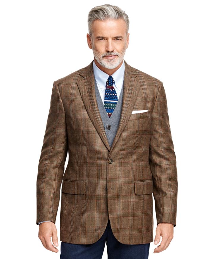 Brooks Brothers Men's Madison Fit Multi Plaid Sport Coat