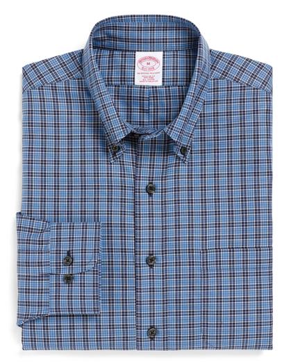 Brooks Brothers Non-iron Regular Fit Graph And Grid Check Sport Shirt