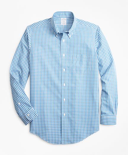 Brooks Brothers Non-iron Regent Fit Double-check Sport Shirt